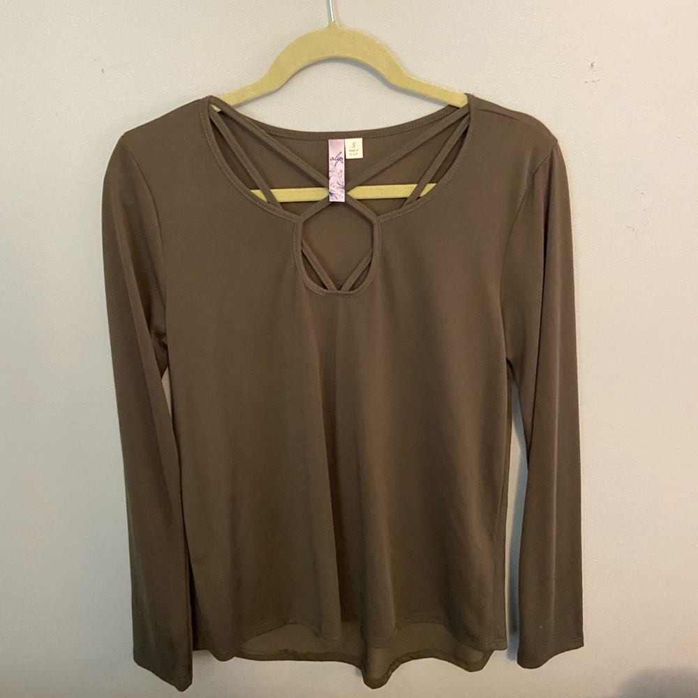 Green blouse
